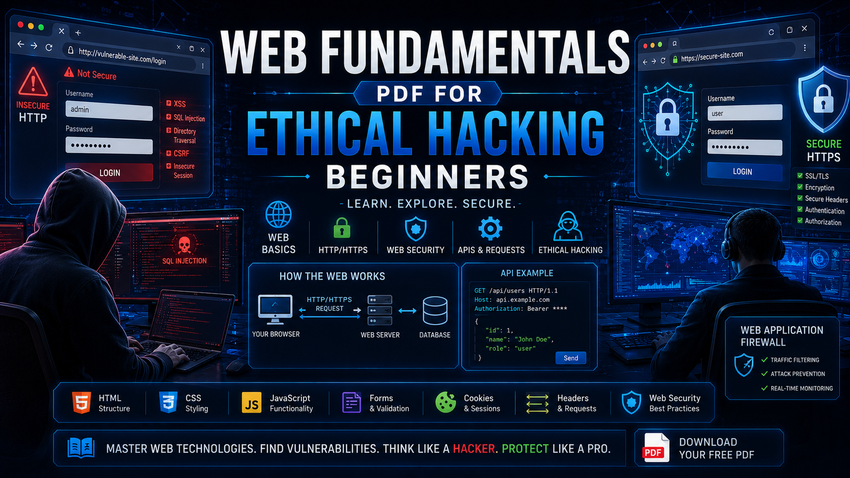 Cover image for: Web Fundamentals PDF for Ethical Hacking | Learn HTTP, HTML & Security