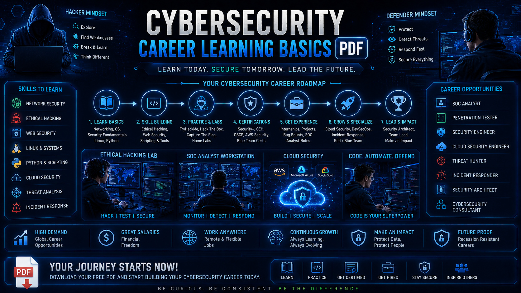 Cover image for: Cybersecurity Career Learning Basics PDF