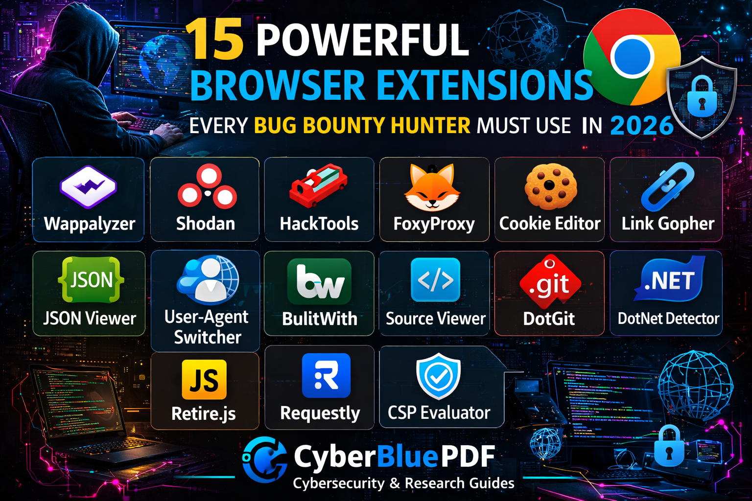 15 Powerful Browser Extensions Every Bug Bounty Hunter Must Use in 2026